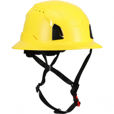 PIP 280-HP1491RVM-FB-02, Traverse, Safety Helmets, Yellow, OS, Full Brim, Vented, Industrial Climbin